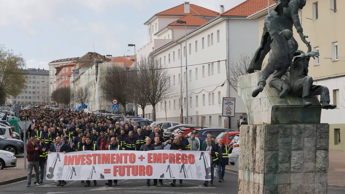Manifestación en Ferrol